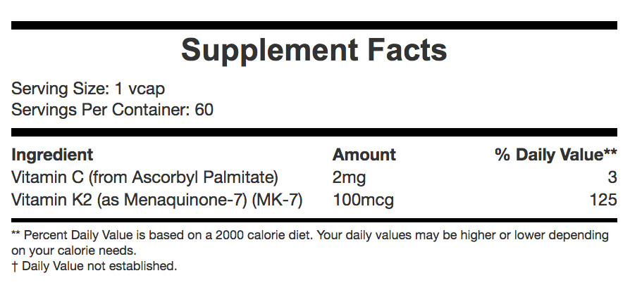 NOW MK-7 Vitamin K-2 100 mcg